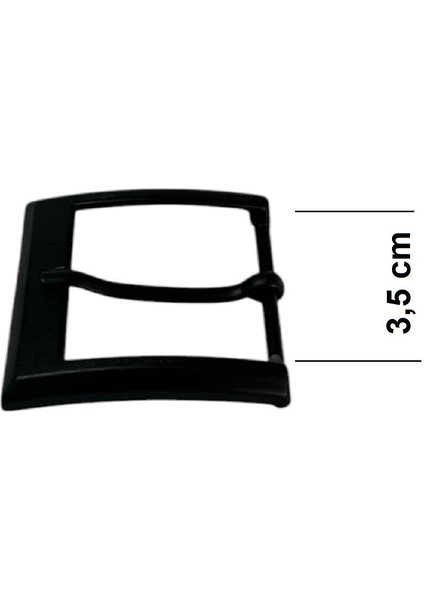 Kemer Tokası 3,5 cm Siyah Boyalı Hafif Ürün (Leathercraft, Deri Hobi)