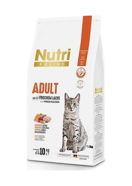 Nutri Feline Taze Somonlu Yetişkin Kedi Maması 10 kg (Stt: 06.2024) - Petshopundan modelleri