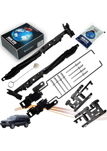 Gmc Jimmy (1994-2002) Arcadia (2006-2013 ve 2016-2024) Envoy Suv (2007-2009) Için Sunroof Tamir Seti 02ES-R1201-ABK,02ESR1201ABK