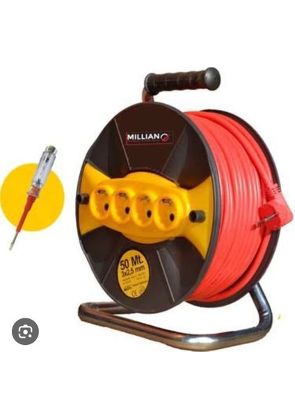 Yapı Makaralı Uzatma Kablosu 3x2,5mm 20 mt