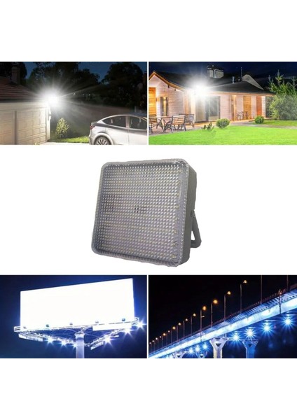 Dış Mekan ve Kamp İçin USB Ile Şarj Olan 4 Farklı Işık Modlu Güçlü Projektör Lamba 200W 3600 Mah