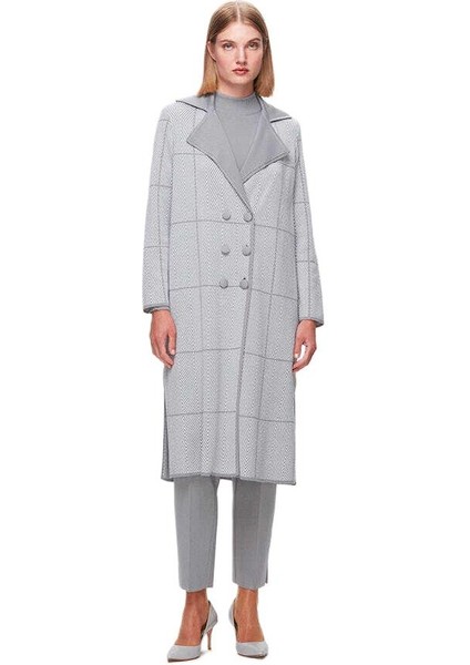 Gri Zigzag Desenli Uzun Hırka T25K-9001 fiyatları