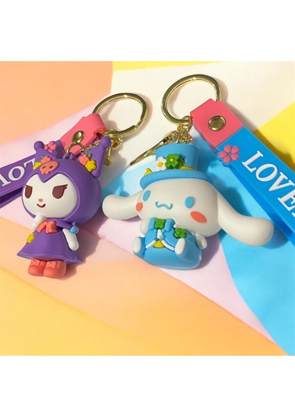 Kuromi ve Cinnamoroll Figürlü Anahtarlık & Çanta Süsü