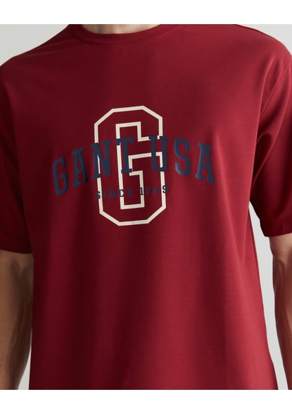 Erkek Bordo Regular Fit Bisiklet Yaka Logolu T-Shirt 2324356T.604 fırsatları