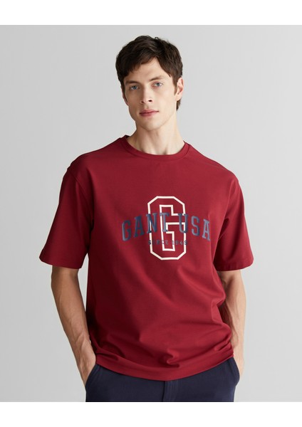 Erkek Bordo Regular Fit Bisiklet Yaka Logolu T-Shirt 2324356T.604 indirimleri