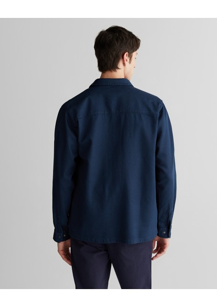 Erkek Lacivert Oversize Fit Gömlek 3824322T.410 fiyatları
