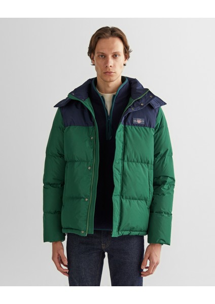 Erkek Yeşil Kapüşonlu Mont 7124313T.433