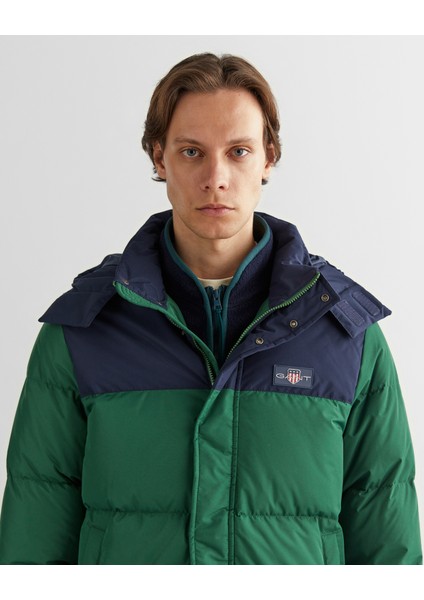 Erkek Yeşil Kapüşonlu Mont 7124313T.433 indirimleri