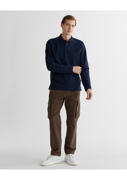 Erkek Lacivert Regular Fit Polo Yaka Logolu Polo 2424331T.410 modelleri