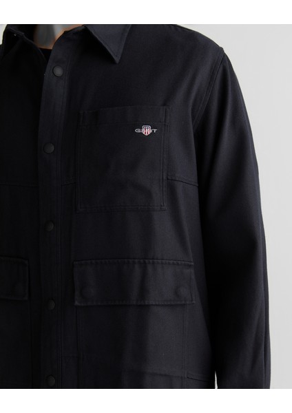 Erkek Siyah Oversize Fit Gömlek 3824322T.5 fırsatları