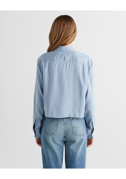 Kadın Mavi Gömlek 43824307T.420 fiyatları