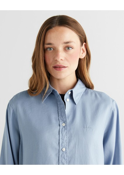 Kadın Mavi Gömlek 43824307T.420 fırsatları
