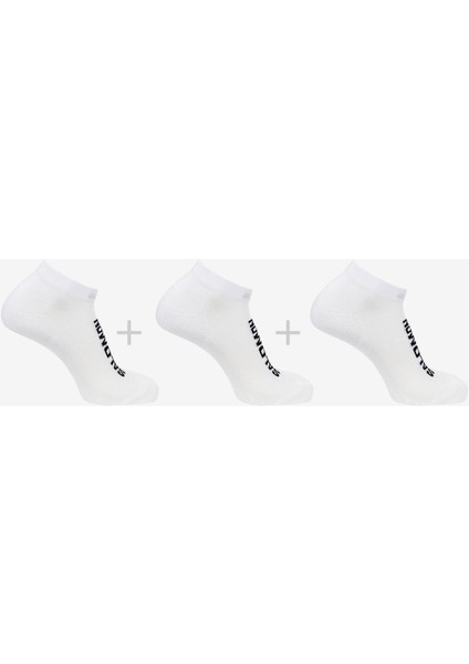 Everyday Low 3 Pack Unisex Beyaz Çorap