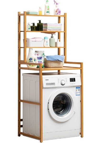 Ahşap Çamaşır Makinesi Dolapi Banyo Organizer, Ahşap Dolap
