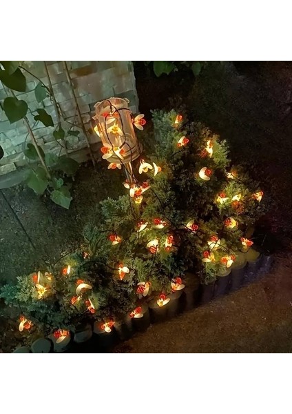 4.5 M 30 Led'li Güneş Enerjili Arı Figürü Bahçe Teras Balkon Aydınlatma LED Arı Işık Zinciri fırsatları
