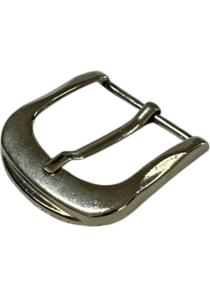 Kemer Tokası 3,5 cm Bej Nikel Hafif Ürün (Leathercraft, Deri Hobi)