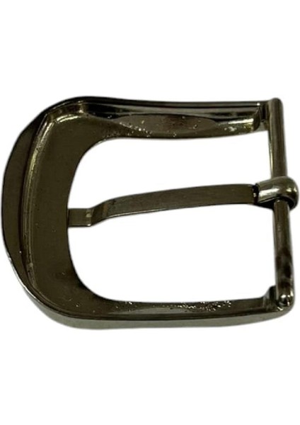 Kemer Tokası 3,5 cm Bej Nikel Hafif Ürün (Leathercraft, Deri Hobi)