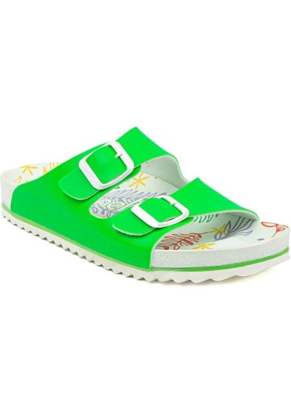Benetton BN-1030 Yeşil Kadın Günlük Terlik