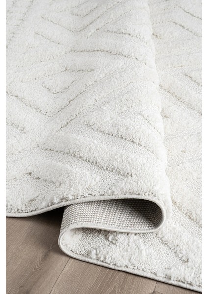 Northvay Bukleli Yumuşak Peluş Post Iskandinav Oturma Odası Salon Halısı 64799