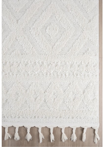 Northvay Bukleli Yumuşak Peluş Post Iskandinav Oturma Odası Salon Halısı 64799