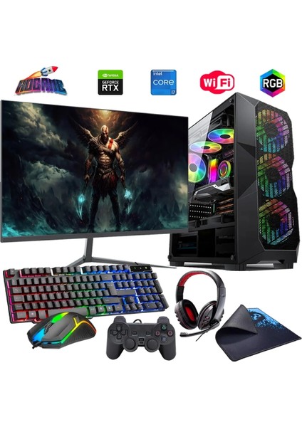 I7 13700F 32GB Ddr4 1tb M2 6gb RTX3050 24" Monitörlü (Gaming Set)