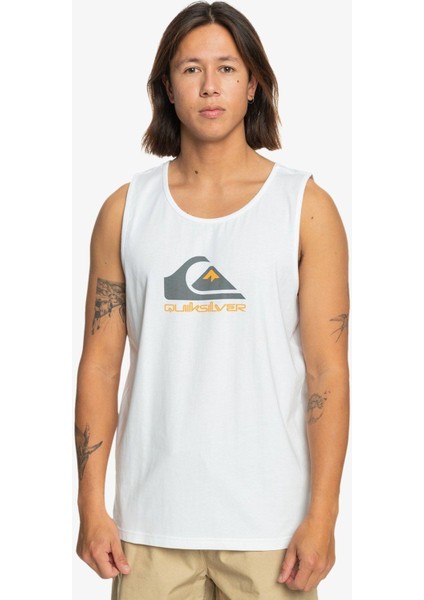 Comp Logo Tank EQYZT07661-10 ERKEK Beyaz Tişört