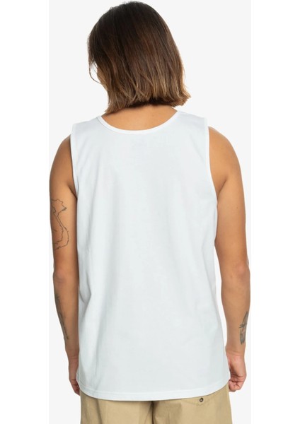 Comp Logo Tank EQYZT07661-10 ERKEK Beyaz Tişört