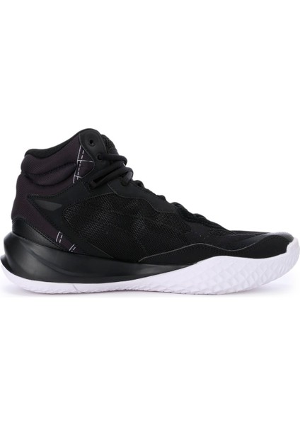 378326 Playmaker Pro Mıd Courtsıde Black-White Yetıskın Unıseks Basketbol Ayakkabısı