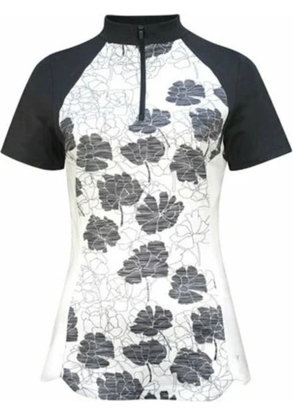Other Ss Cut Texture Floral Top Kadın Tshirt