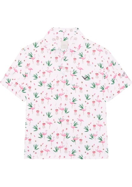 Boys All Over Flamingo Printed Erkek Çocuk Tsirt modelleri