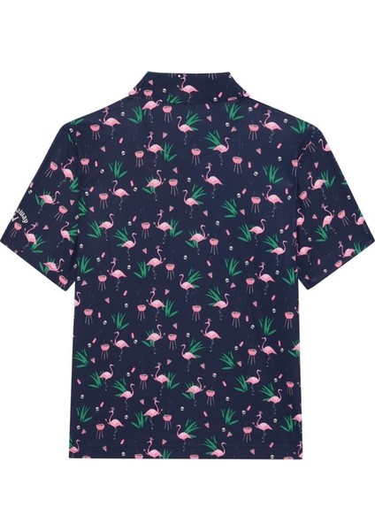 Boys All Over Flamingo Printed Erkek Çocuk Tsirt
