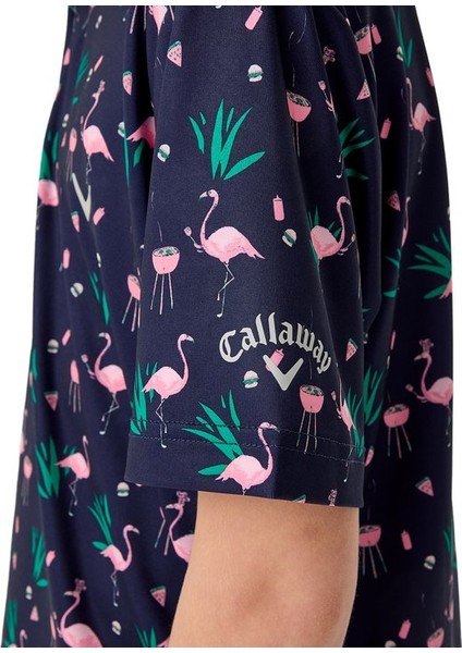 Boys All Over Flamingo Printed Erkek Çocuk Tsirt