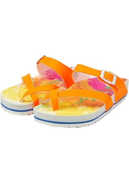 Benetton BN-1028 Turuncu Kadın Parmak Arası Terlik modelleri