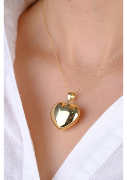 14 Ayar Altın Balon Kalpli Kolye fiyatları