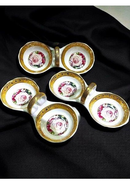 Royking Bölmeli Dekoratif Lokumluk Pembe Gül Ckr 028