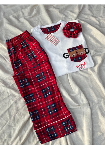 Couple Team Good Night Pötikare Cepli Kadın Pijama Takımı(Sadece Kadın) indirimleri