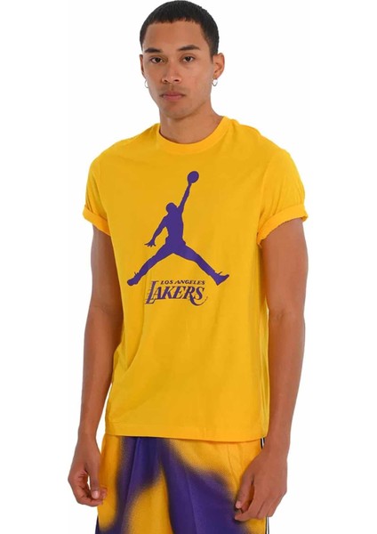 Lal M Es Nba Jdn Ss Tee Erkek Tişört FB9827-728-SARI