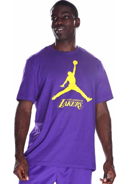 Lal M Es Nba Jdn Ss Tee Erkek Tişört FB9827-504-MOR
