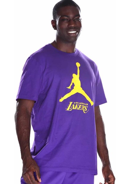 Lal M Es Nba Jdn Ss Tee Erkek Tişört FB9827-504-MOR