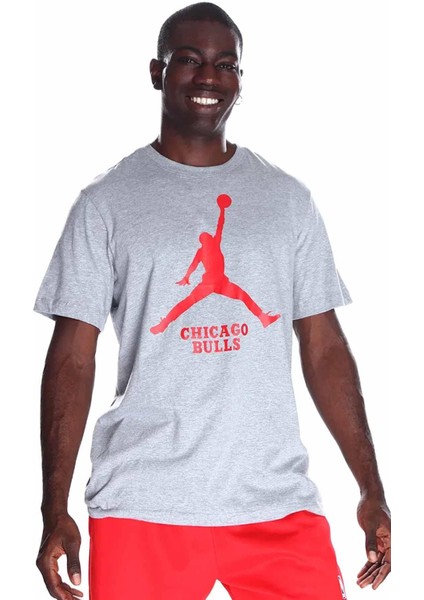 Lal M Es Nba Jdn Ss Tee Erkek Tişört FD1460-063-GRI