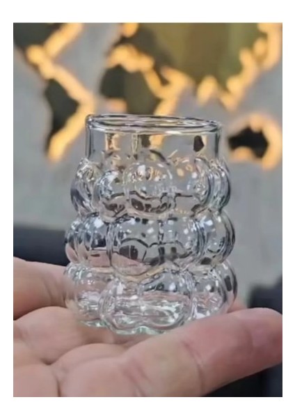 Boncuk Kahve Yanı 6 ADET Mini Üzüm Bardak 75 ml