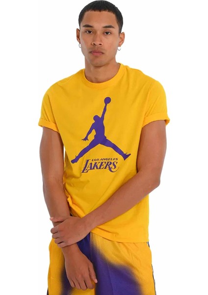 Lal M Es Nba Jdn Ss Tee Erkek Tişört FB9827-728-SARI fırsatları