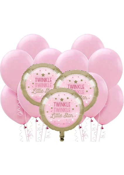 Little Star Pembe Balon Demeti 23 Adet