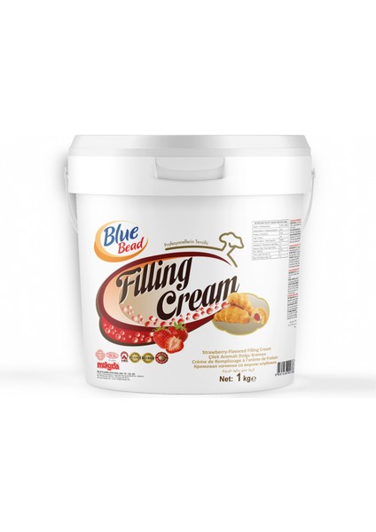 Çilekli Dolgu Kreması 1 KG