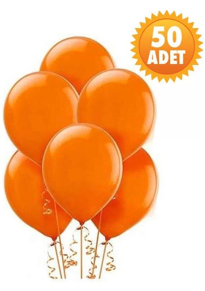 Turuncu Renk 50 Li Late x Balon