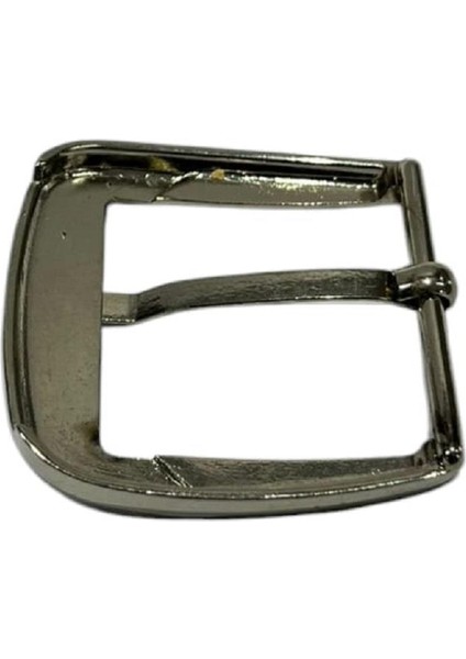Kemer Tokası 3,5 cm Bej Nikel Hafif Ürün (Leathercraft, Deri Hobi)