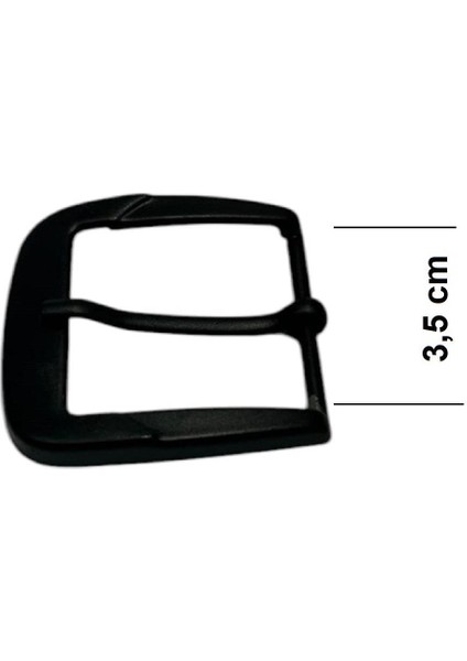 Kemer Tokası 3,5 cm Siyah Boyalı Hafif Ürün (Leathercraft, Deri Hobi)