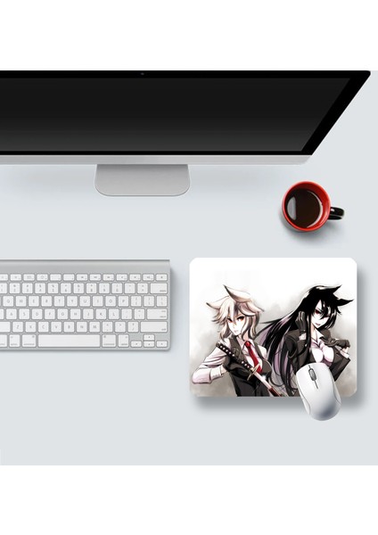 Ilyuka Anime Warrior 22X18CM MP442218 Ilyuka Mini Boy Gaming Mousepad Dikişsiz Kenar Kaymaz Kauçuk Taban 22X18CM