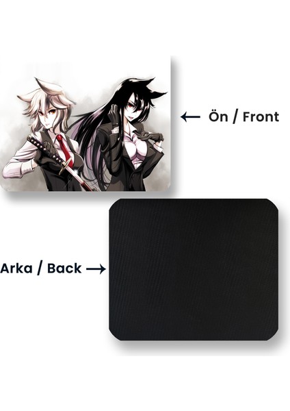 Ilyuka Anime Warrior 22X18CM MP442218 Ilyuka Mini Boy Gaming Mousepad Dikişsiz Kenar Kaymaz Kauçuk Taban 22X18CM