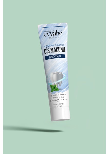 Aloe Vera, Nane, Yeşil Çay Özlü Diş Macunu (90G)